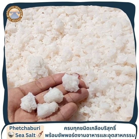 เกลือเม็ดจากนาเกลือทะเลแท้ ขายราคาส่ง - เกลือทะเลเพชรบุรี